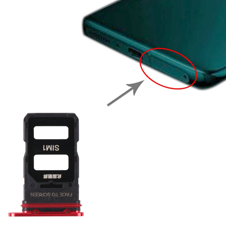 SIM Card Tray + SIM Card Tray for Xiaomi Mi 11 Pro (Red) - free shipping - PMc TechLife - Order now!
