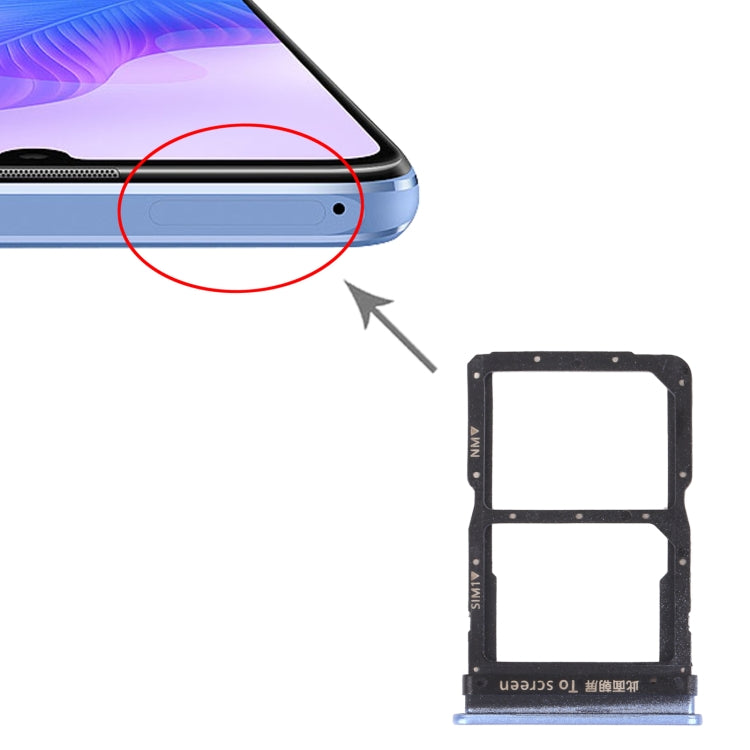 SIM Card Tray + NM Card Tray for Huawei Enjoy 20 Pro (Purple) - Card Socket by PMc TechLife | Online Shopping South Africa | PMc TechLife | Buy Now Pay Later Mobicred