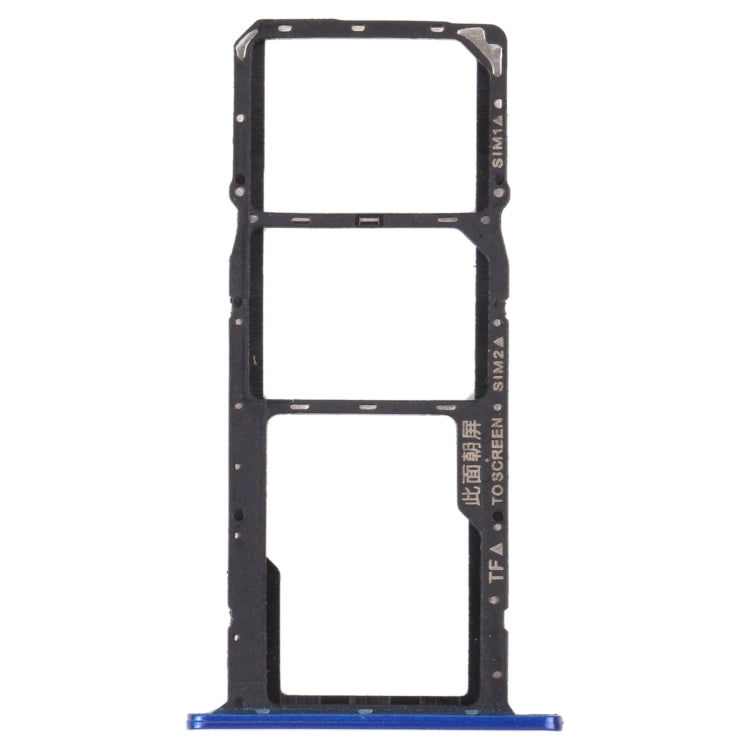 SIM Card Tray + SIM Card Tray + Micro SD Card Tray for Honor 8S 2020 (Blue) - Card Socket by PMc TechLife | Online Shopping South Africa | PMc TechLife | Buy Now Pay Later Mobicred