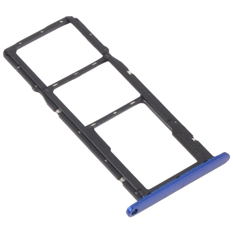 SIM Card Tray + SIM Card Tray + Micro SD Card Tray for Honor 8S 2020 (Blue) - Card Socket by PMc TechLife | Online Shopping South Africa | PMc TechLife | Buy Now Pay Later Mobicred