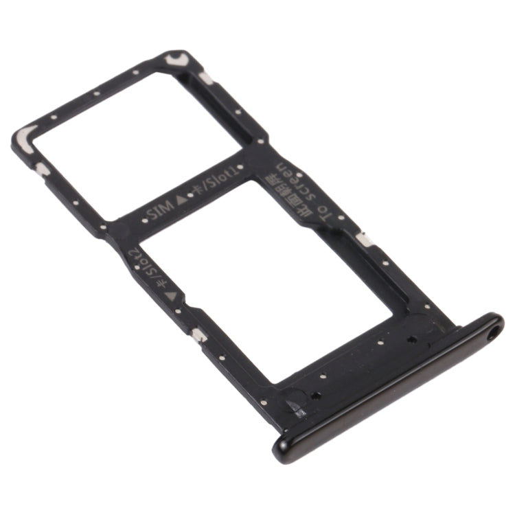 SIM Card Tray + SIM Card Tray / Micro SD Card Tray for Honor 9S (Black) - Card Socket by PMc TechLife | Online Shopping South Africa | PMc TechLife | Buy Now Pay Later Mobicred