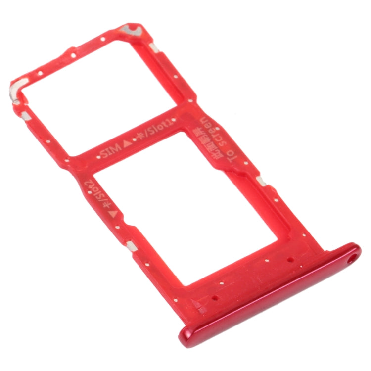 SIM Card Tray + SIM Card Tray / Micro SD Card Tray for Honor 9S (Red) - Card Socket by PMc TechLife | Online Shopping South Africa | PMc TechLife | Buy Now Pay Later Mobicred
