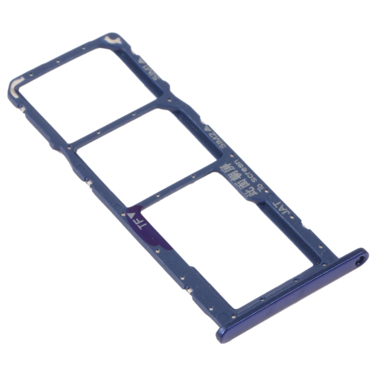 SIM Card Tray + SIM Card Tray + Micro SD Card Tray for Honor 8A 2020 (Purple) - Card Socket by PMc TechLife | Online Shopping South Africa | PMc TechLife | Buy Now Pay Later Mobicred