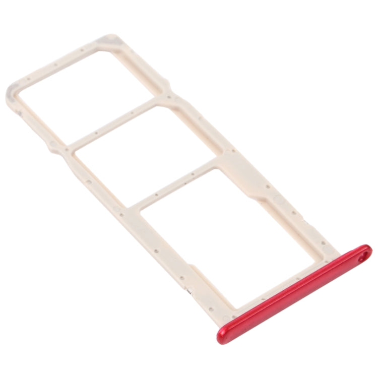 SIM Card Tray + SIM Card Tray + Micro SD Card Tray for Honor 8A 2020 (Red) - Card Socket by PMc TechLife | Online Shopping South Africa | PMc TechLife | Buy Now Pay Later Mobicred