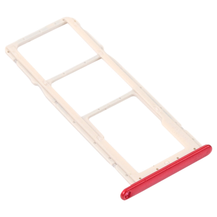SIM Card Tray + SIM Card Tray + Micro SD Card Tray for Honor 8A 2020 (Red) - Card Socket by PMc TechLife | Online Shopping South Africa | PMc TechLife | Buy Now Pay Later Mobicred
