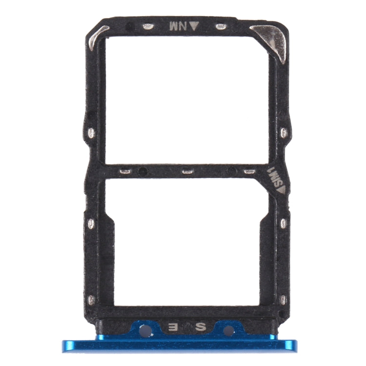 SIM Card Tray + NM Card Tray for Huawei Nova 5 Pro (Blue) - Card Socket by PMc TechLife | Online Shopping South Africa | PMc TechLife | Buy Now Pay Later Mobicred