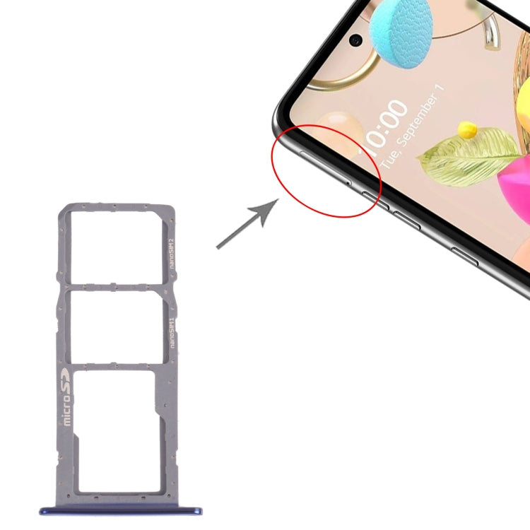 SIM Card Tray + SIM Card Tray + Micro SD Card Tray for LG K42 / K52 (Brazil) LMK420 LMK420H LMK420E LMK420Y(Blue) - free shipping - PMC TechLife - Order now!