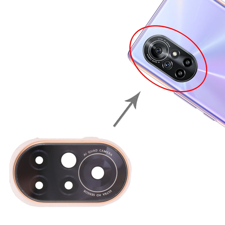For Huawei Nova 8 5G  10pcs Camera Lens Cover (Gold) - Camera by PMC TechLife | Online Shopping South Africa | PMC TechLife | Buy Now Pay Later Mobicred