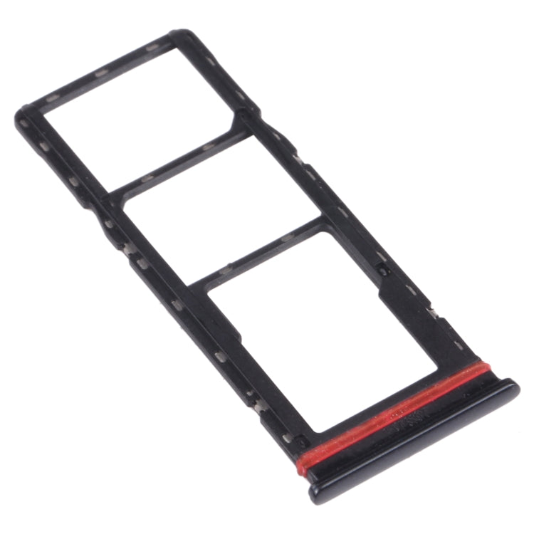 For infinix Hot 10 Play / Smart 5(India) X688C X688B SIM Card Tray + SIM Card Tray + Micro SD Card Tray (Black) - Card Tray by PMc TechLife | Online Shopping South Africa | PMc TechLife | Buy Now Pay Later Mobicred