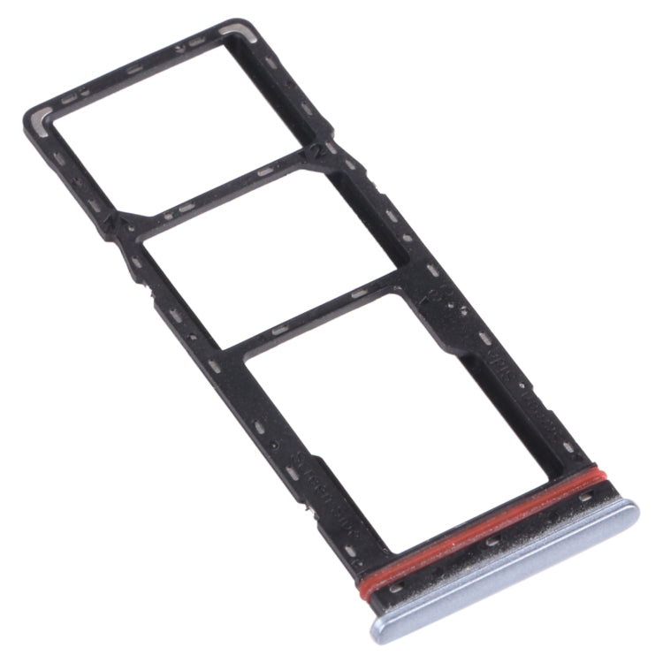 For infinix Hot 8 Lite X650 SIM Card Tray + SIM Card Tray + Micro SD Card Tray (Grey) - Card Tray by PMc TechLife | Online Shopping South Africa | PMc TechLife | Buy Now Pay Later Mobicred