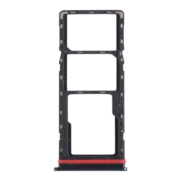 For Infinix Hot 9 X655C X655 X655D SIM Card Tray + SIM Card Tray + Micro SD Card Tray (Green) - Card Tray by PMc TechLife | Online Shopping South Africa | PMc TechLife | Buy Now Pay Later Mobicred