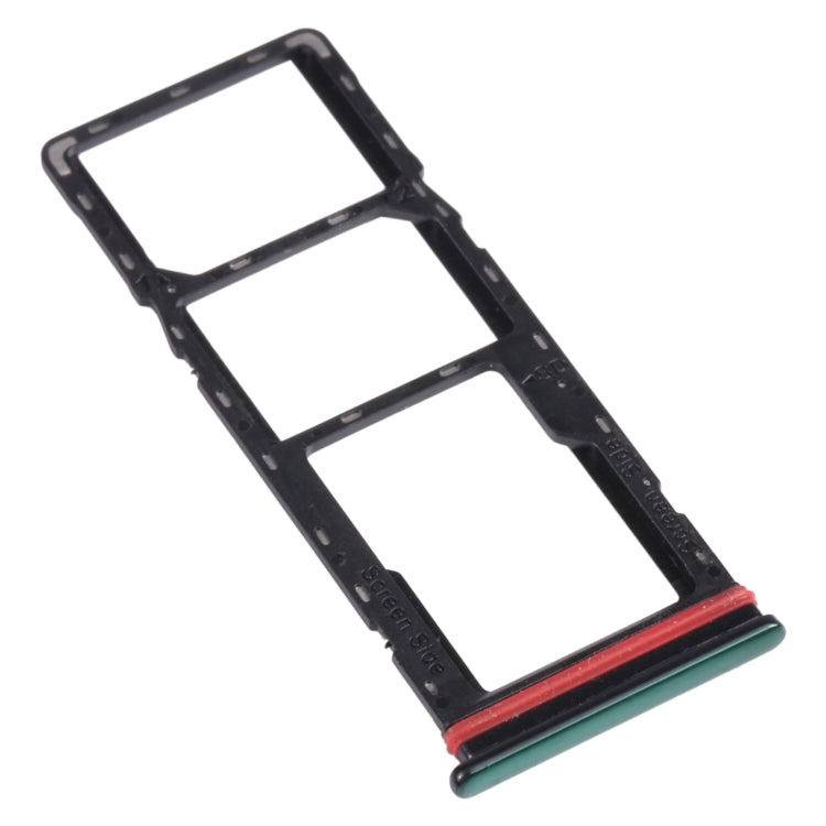 For Infinix Hot 9 X655C X655 X655D SIM Card Tray + SIM Card Tray + Micro SD Card Tray (Green) - Card Tray by PMc TechLife | Online Shopping South Africa | PMc TechLife | Buy Now Pay Later Mobicred