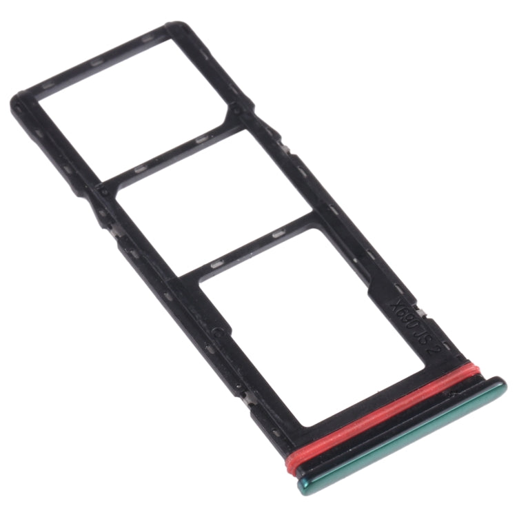 For Infinix Hot 9 X655C X655 X655D SIM Card Tray + SIM Card Tray + Micro SD Card Tray (Green) - Card Tray by PMc TechLife | Online Shopping South Africa | PMc TechLife | Buy Now Pay Later Mobicred