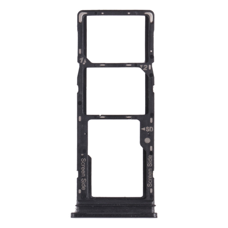 For Tecno Spark 5 Pro KD7 SIM Card Tray + SIM Card Tray + Micro SD Card Tray (Black) - Card Tray by PMc TechLife | Online Shopping South Africa | PMc TechLife | Buy Now Pay Later Mobicred