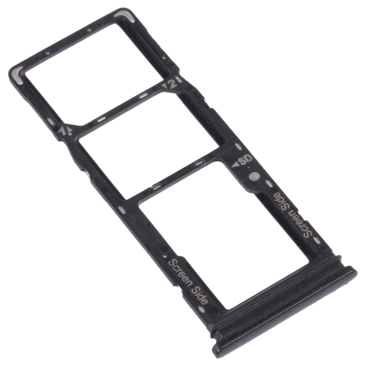 For Tecno Spark 5 Pro KD7 SIM Card Tray + SIM Card Tray + Micro SD Card Tray (Black) - Card Tray by PMc TechLife | Online Shopping South Africa | PMc TechLife | Buy Now Pay Later Mobicred