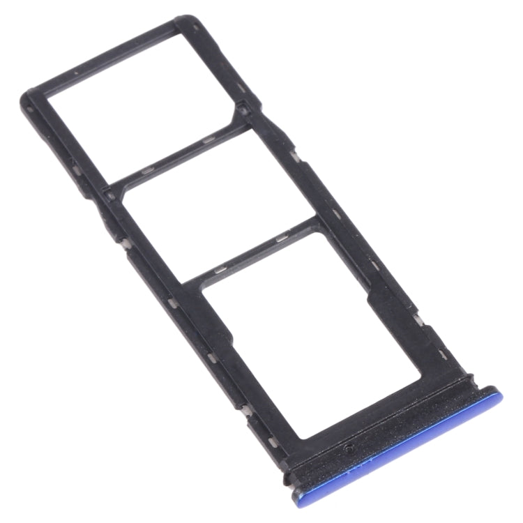 For Tecno Spark 5 Pro KD7 SIM Card Tray + SIM Card Tray + Micro SD Card Tray (Blue) - Card Tray by PMc TechLife | Online Shopping South Africa | PMc TechLife | Buy Now Pay Later Mobicred