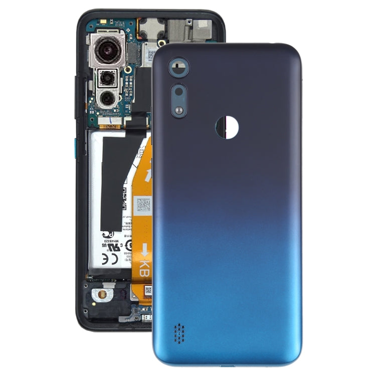 Battery Back Cover for Motorola Moto E6i XT2053-5 (Blue) - Back Cover by PMc TechLife | Online Shopping South Africa | PMc TechLife | Buy Now Pay Later Mobicred