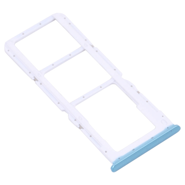 For OPPO Realme 7i RMX2103  SIM Card Tray + SIM Card Tray + Micro SD Card Tray (Blue) - Card Socket by PMc TechLife | Online Shopping South Africa | PMc TechLife | Buy Now Pay Later Mobicred