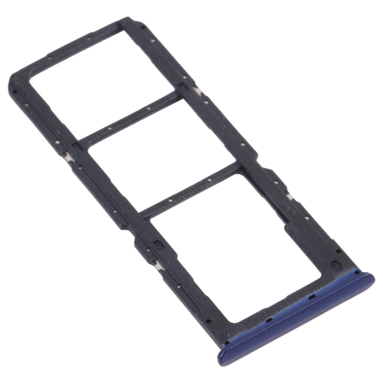For OPPO Realme C17 RMX2101  SIM Card Tray + SIM Card Tray + Micro SD Card Tray (Blue) - Card Socket by PMc TechLife | Online Shopping South Africa | PMc TechLife | Buy Now Pay Later Mobicred