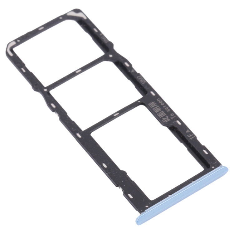 For OPPO Realme C12 RMX2189  SIM Card Tray + SIM Card Tray + Micro SD Card Tray (Blue) - Card Socket by PMc TechLife | Online Shopping South Africa | PMc TechLife | Buy Now Pay Later Mobicred