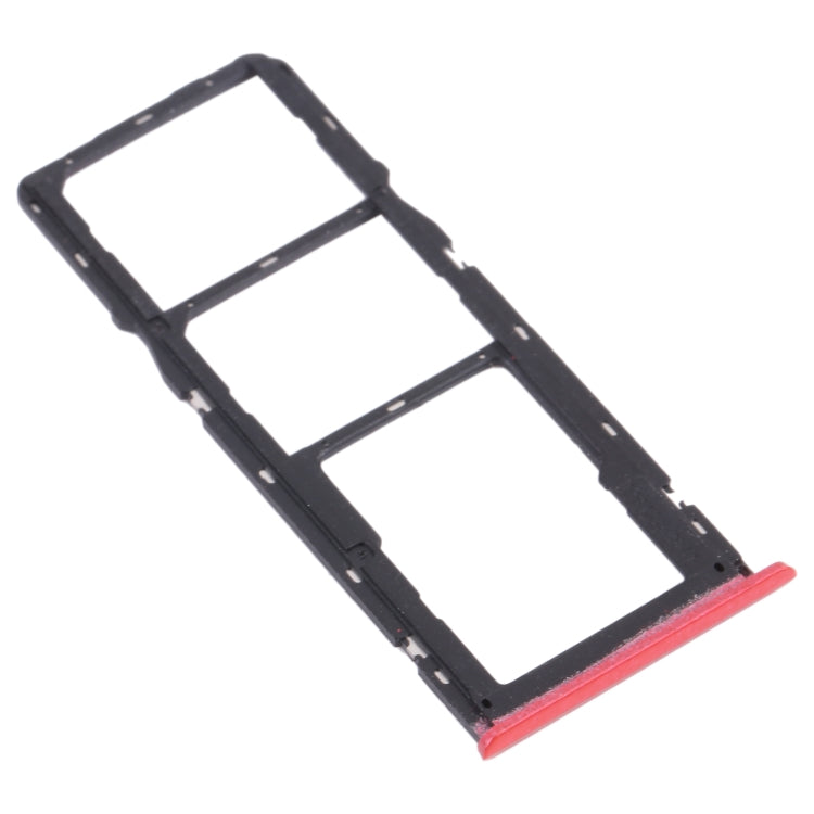 For OPPO Realme C12 RMX2189  SIM Card Tray + SIM Card Tray + Micro SD Card Tray (Red) - Card Socket by PMc TechLife | Online Shopping South Africa | PMc TechLife | Buy Now Pay Later Mobicred
