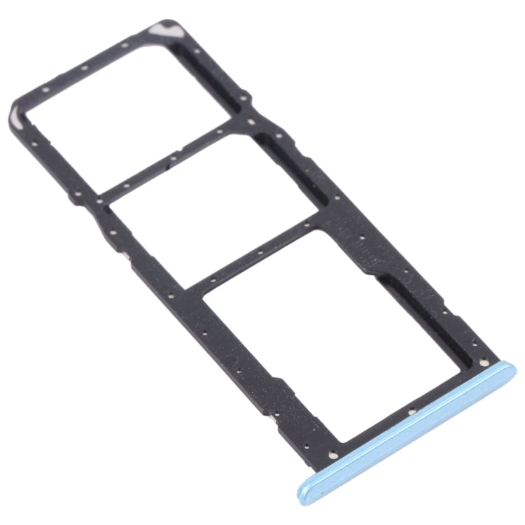 For OPPO Realme C20 / Realme C20A RMX3063, RMX3061  SIM Card Tray + SIM Card Tray + Micro SD Card Tray (Blue) - Card Socket by PMc TechLife | Online Shopping South Africa | PMc TechLife | Buy Now Pay Later Mobicred