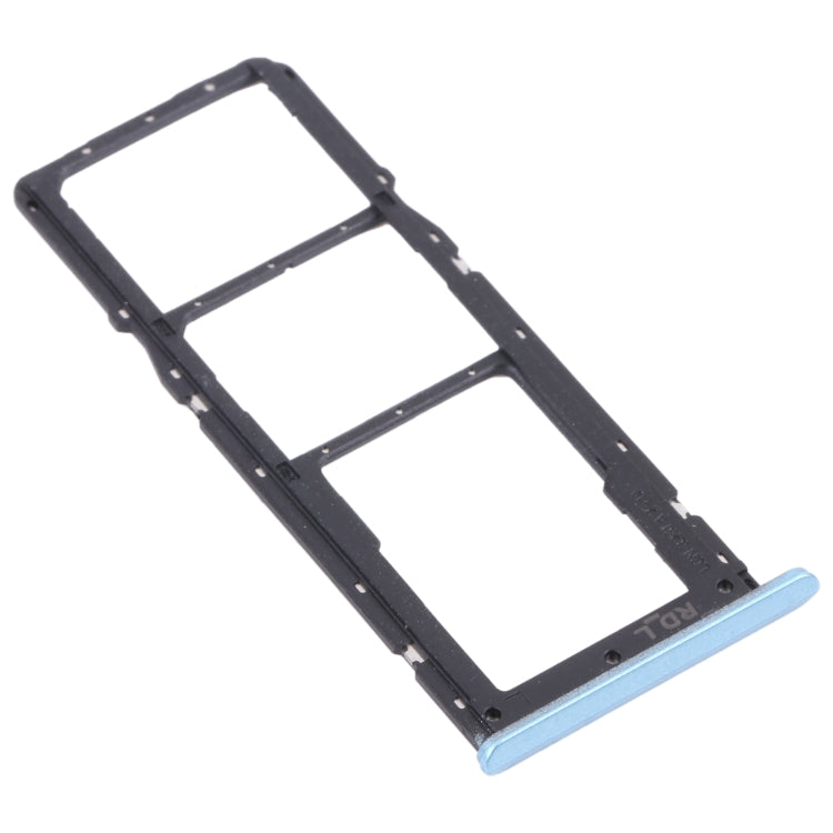 For OPPO Realme C20 / Realme C20A RMX3063, RMX3061  SIM Card Tray + SIM Card Tray + Micro SD Card Tray (Blue) - Card Socket by PMc TechLife | Online Shopping South Africa | PMc TechLife | Buy Now Pay Later Mobicred