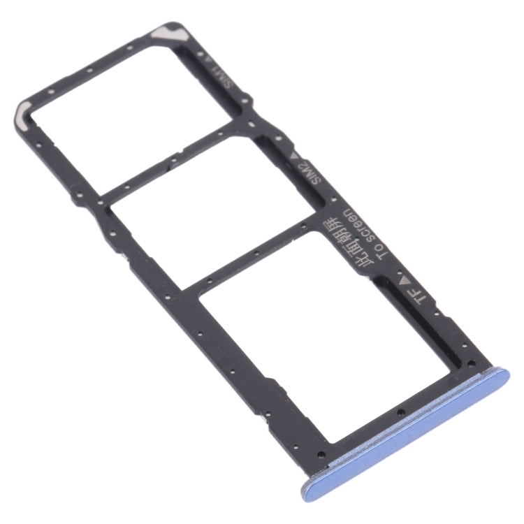 For OPPO Realme 7 5G RMX2111  SIM Card Tray + SIM Card Tray + Micro SD Card Tray (Blue) - Card Tray by PMc TechLife | Online Shopping South Africa | PMc TechLife | Buy Now Pay Later Mobicred