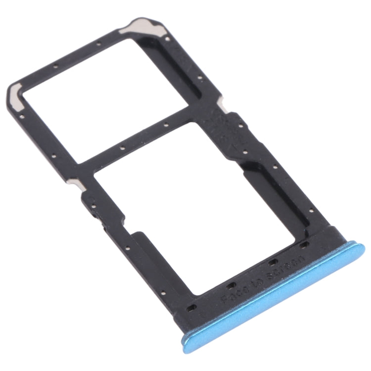 For OPPO Realme V5 5G  SIM Card Tray + SIM Card Tray / Micro SD Card Tray (Blue) - Card Socket by PMc TechLife | Online Shopping South Africa | PMc TechLife | Buy Now Pay Later Mobicred