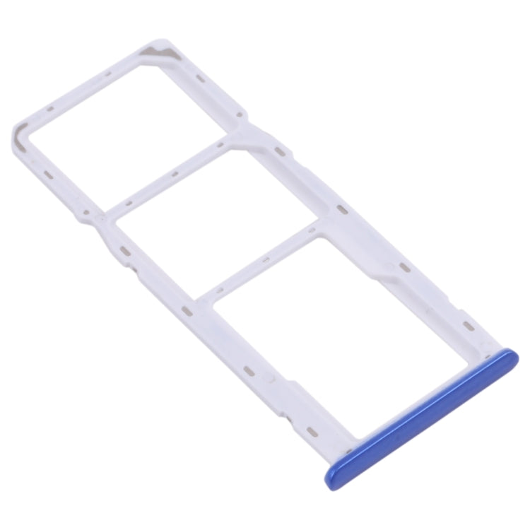For OPPO Realme 5i RMX2030, RMX2032 SIM Card Tray + SIM Card Tray + Micro SD Card Tray (Blue) - Card Socket by PMc TechLife | Online Shopping South Africa | PMc TechLife | Buy Now Pay Later Mobicred