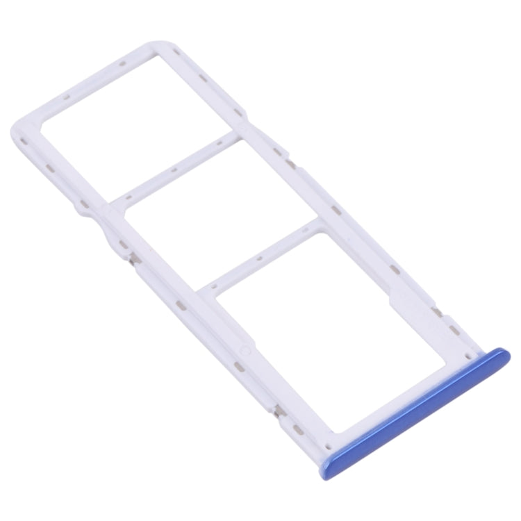 For OPPO Realme 5i RMX2030, RMX2032 SIM Card Tray + SIM Card Tray + Micro SD Card Tray (Blue) - Card Socket by PMc TechLife | Online Shopping South Africa | PMc TechLife | Buy Now Pay Later Mobicred