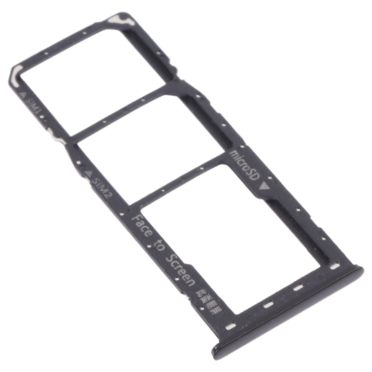 For OPPO Realme 6 Pro RMX2061, RMX2063  SIM Card Tray + SIM Card Tray + Micro SD Card Tray (Black) - Card Socket by PMc TechLife | Online Shopping South Africa | PMc TechLife | Buy Now Pay Later Mobicred