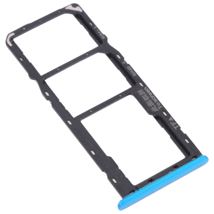 For OPPO A12 CPH2083, CPH2077  SIM Card Tray + SIM Card Tray + Micro SD Card Tray (Blue) - Card Tray by PMc TechLife | Online Shopping South Africa | PMc TechLife | Buy Now Pay Later Mobicred