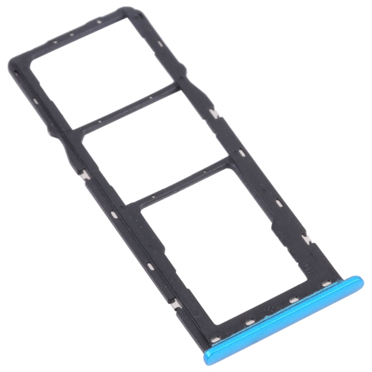 For OPPO A12 CPH2083, CPH2077  SIM Card Tray + SIM Card Tray + Micro SD Card Tray (Blue) - Card Tray by PMc TechLife | Online Shopping South Africa | PMc TechLife | Buy Now Pay Later Mobicred