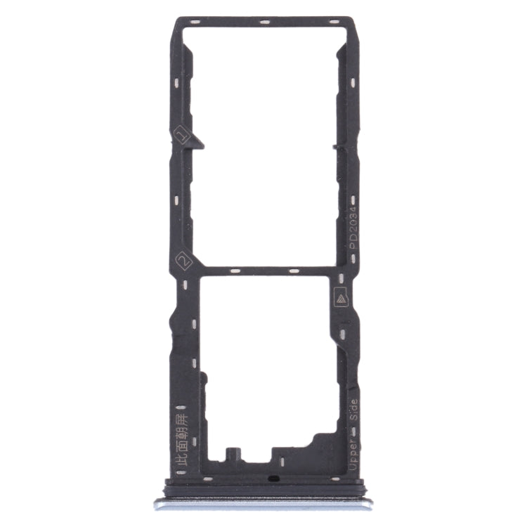 For vivo Y30 (China) / Y20s V2034A SIM Card Tray + SIM Card Tray + Micro SD Card Tray (White) - Card Socket by PMc TechLife | Online Shopping South Africa | PMc TechLife | Buy Now Pay Later Mobicred