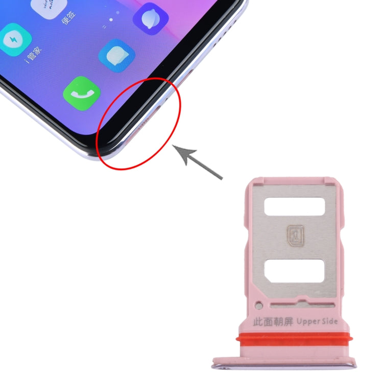 For vivo S6 5G V1962A, V1962BA SIM Card Tray + SIM Card Tray (Gold) - Card Socket by PMc TechLife | Online Shopping South Africa | PMc TechLife | Buy Now Pay Later Mobicred