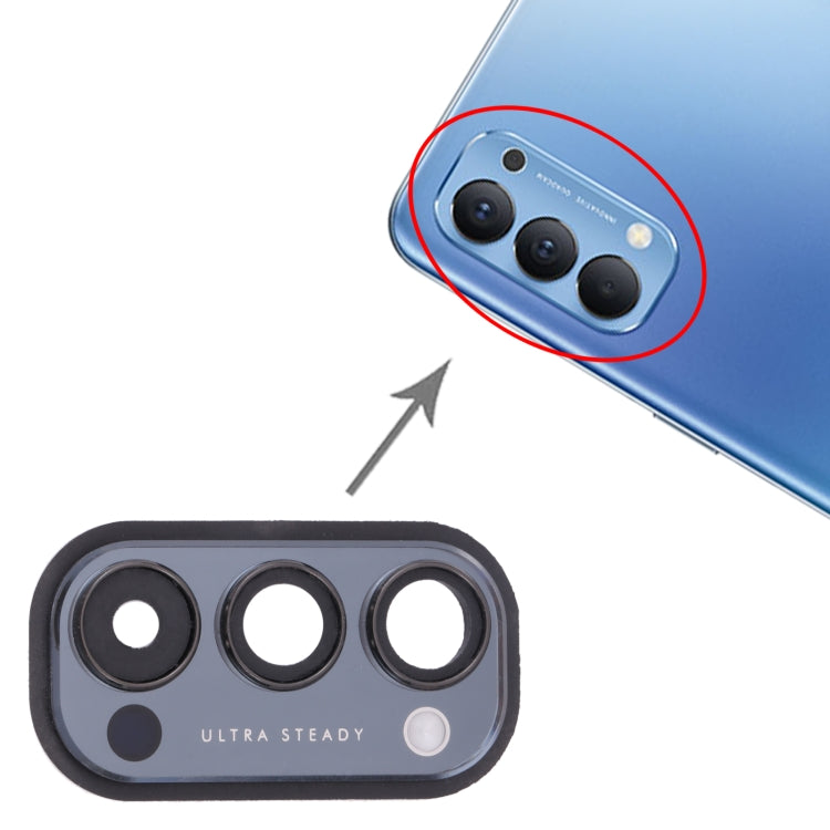 For OPPO Reno4 5G PDPM00, PDPT00, CPH2091  Camera Lens Cover (Black) - free shipping - PMc TechLife - Order now!
