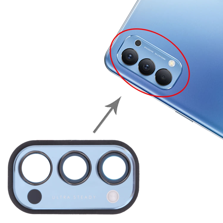 For OPPO Reno4 5G PDPM00, PDPT00, CPH2091  Camera Lens Cover (Blue) - Camera Series by PMc TechLife | Online Shopping South Africa | PMc TechLife | Buy Now Pay Later Mobicred