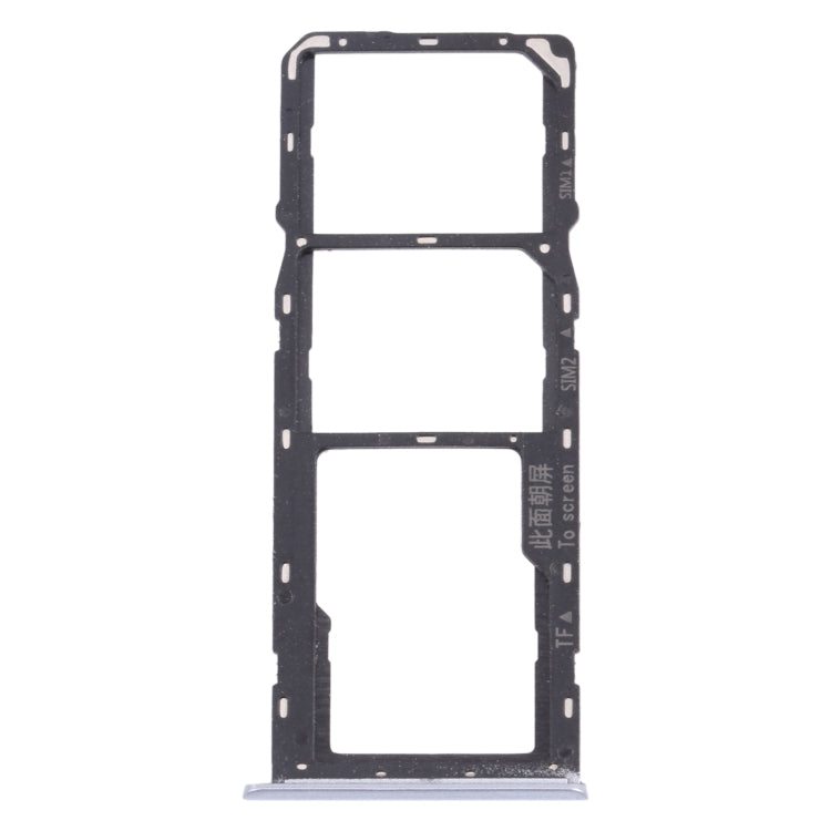 For OPPO Realme Narzo 20  SIM Card Tray + SIM Card Tray + Micro SD Card Tray (Silver) - Card Socket by PMc TechLife | Online Shopping South Africa | PMc TechLife | Buy Now Pay Later Mobicred