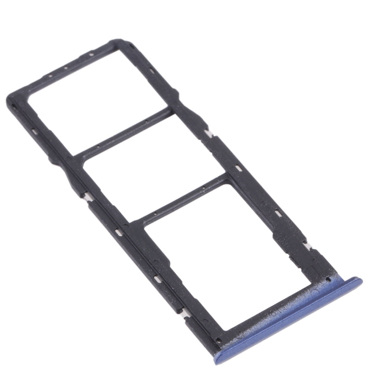 For OPPO Realme C15 RMX2180  SIM Card Tray + SIM Card Tray + Micro SD Card Tray (Blue) - Card Socket by PMc TechLife | Online Shopping South Africa | PMc TechLife | Buy Now Pay Later Mobicred