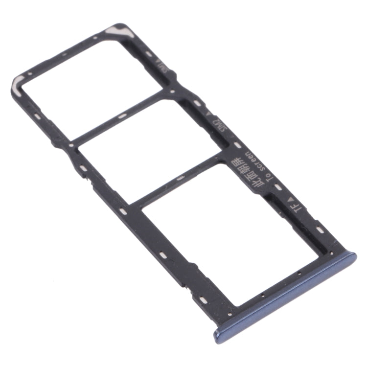 For OPPO A35 CPH2179  SIM Card Tray + SIM Card Tray + Micro SD Card Tray (Black) - Card Tray by PMc TechLife | Online Shopping South Africa | PMc TechLife | Buy Now Pay Later Mobicred