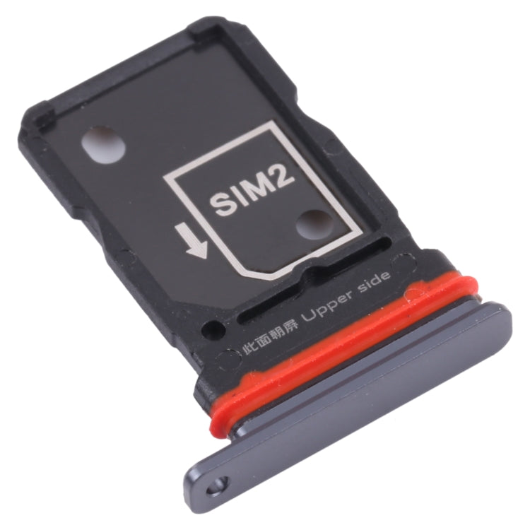 For Vivo iQOO 7 V2049A, I2009 SIM Card Tray + SIM Card Tray (Black) - Card Tray by PMc TechLife | Online Shopping South Africa | PMc TechLife | Buy Now Pay Later Mobicred