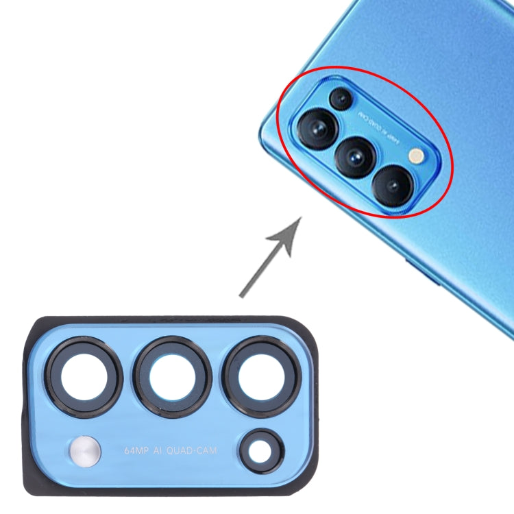 For OPPO Reno5 Pro 5G PDSM00, PDST00, CPH2201  Camera Lens Cover (Blue) - Camera Series by PMC TechLife | Online Shopping South Africa | PMC TechLife