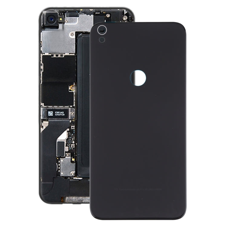 For Alcatel One Touch Shine Lite 5080 5080X 5080A 5080U 5080F 5080Q 5080D Glass Battery Back Cover  (Black) - Back Cover by PMC TechLife | Online Shopping South Africa | PMC TechLife | Buy Now Pay Later Mobicred
