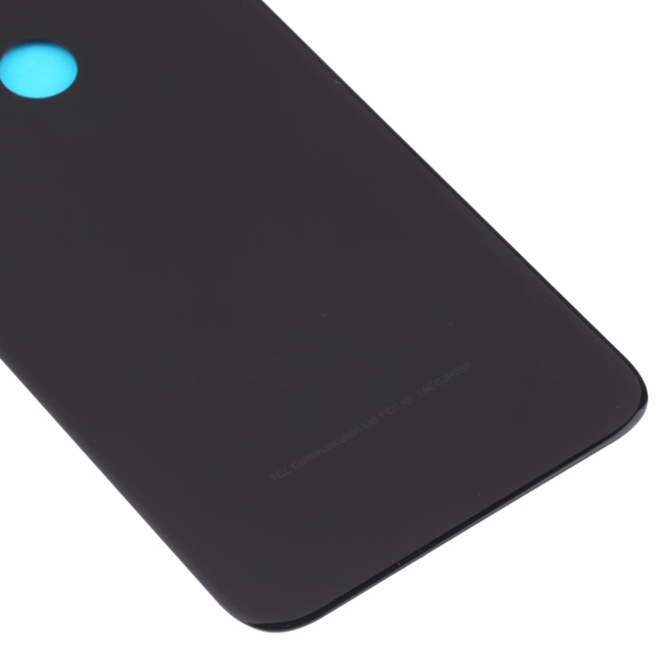 For Alcatel One Touch Shine Lite 5080 5080X 5080A 5080U 5080F 5080Q 5080D Glass Battery Back Cover  (Black) - Back Cover by PMC TechLife | Online Shopping South Africa | PMC TechLife | Buy Now Pay Later Mobicred