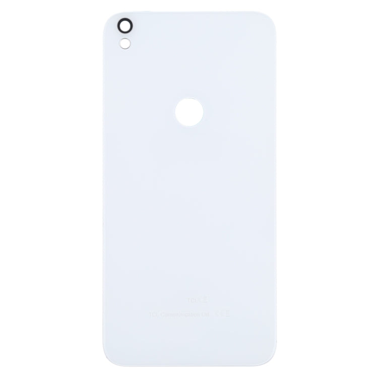 For Alcatel One Touch Shine Lite 5080 5080X 5080A 5080U 5080F 5080Q 5080D Glass Battery Back Cover  (White) - Back Cover by PMC TechLife | Online Shopping South Africa | PMC TechLife | Buy Now Pay Later Mobicred
