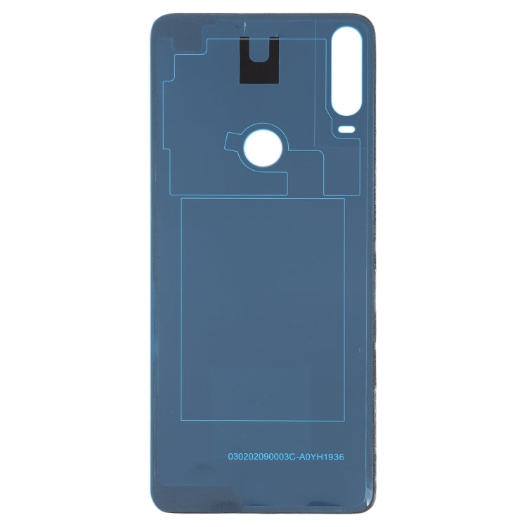 For Alcatel 3x (2019) 5048 5048U 5048Y Glass Battery Back Cover  (Black) - Back Cover by PMC TechLife | Online Shopping South Africa | PMC TechLife | Buy Now Pay Later Mobicred