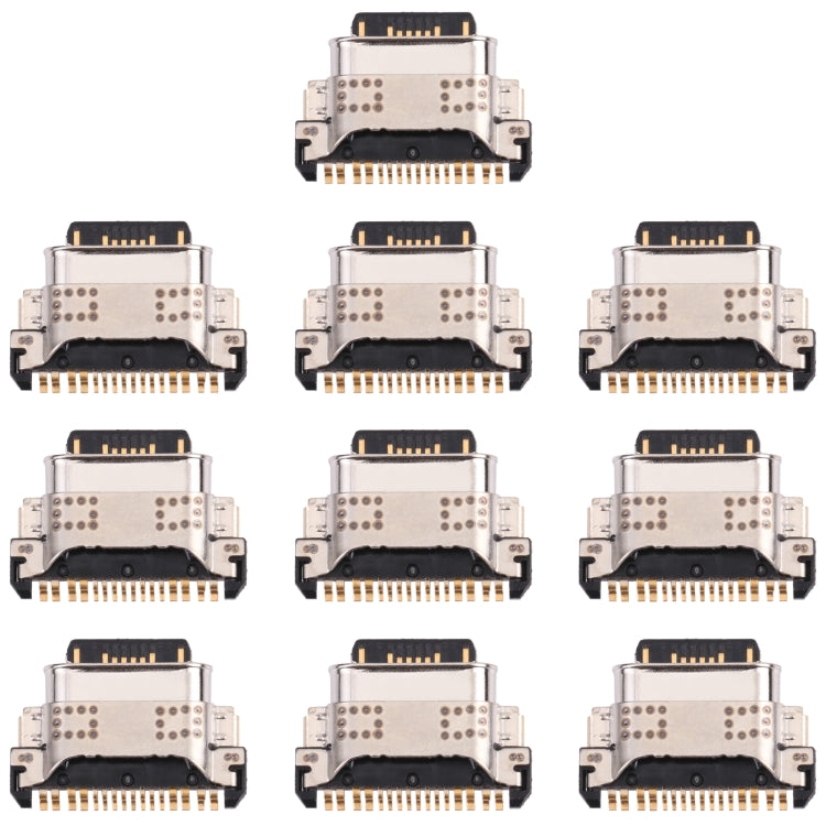 For vivo X60 / X60t V2045 V2046A V2085A 10pcs Charging Port Connector - Single Tail Connector by PMC TechLife | Online Shopping South Africa | PMC TechLife | Buy Now Pay Later Mobicred