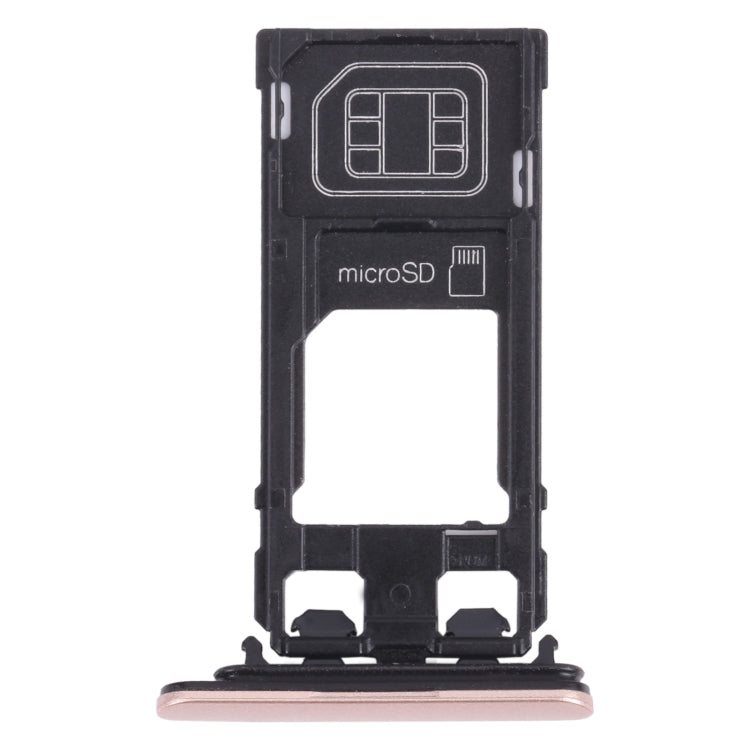 SIM Card Tray + Micro SD Card Tray for Sony Xperia X Performance (Pink) - Card Tray by PMc TechLife | Online Shopping South Africa | PMc TechLife | Buy Now Pay Later Mobicred