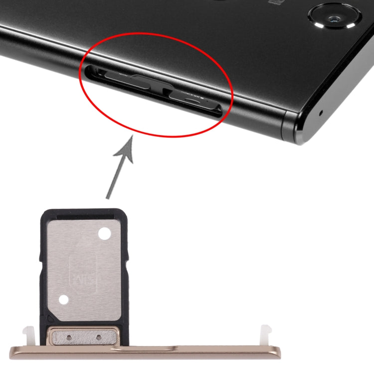 SIM Card Tray for Sony Xperia XA2 Plus (Gold) - Card Tray by PMC TechLife | Online Shopping South Africa | PMC TechLife | Buy Now Pay Later Mobicred